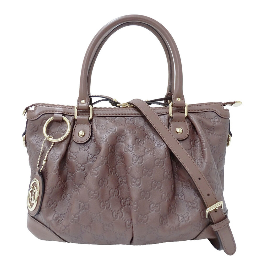 Gucci GUCCI Women's Handbag, Brand Handbag/Shoulder Bag, 2-way, Shima Leather...